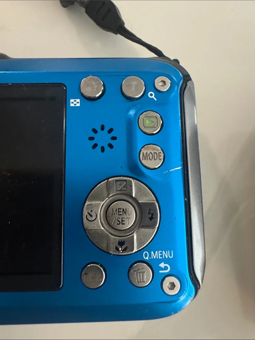 Panasonic Lumix Compact Digital Camera in Blue with Charger